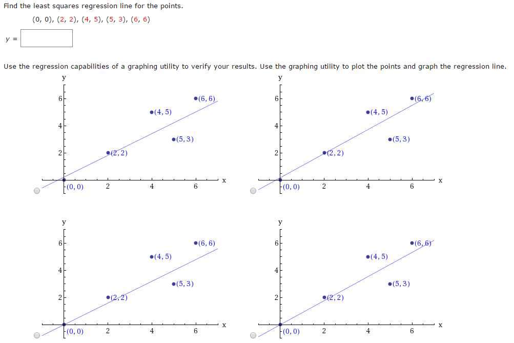 solved-find-the-least-squares-regression-line-for-the-chegg