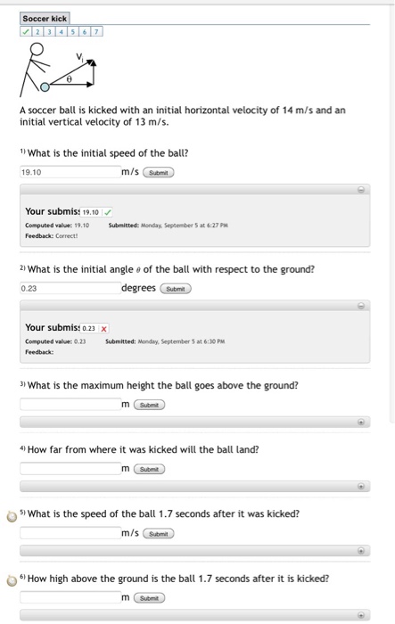 Solved A Soccer Ball Is Kicked With An Initial Horizontal | Chegg.com