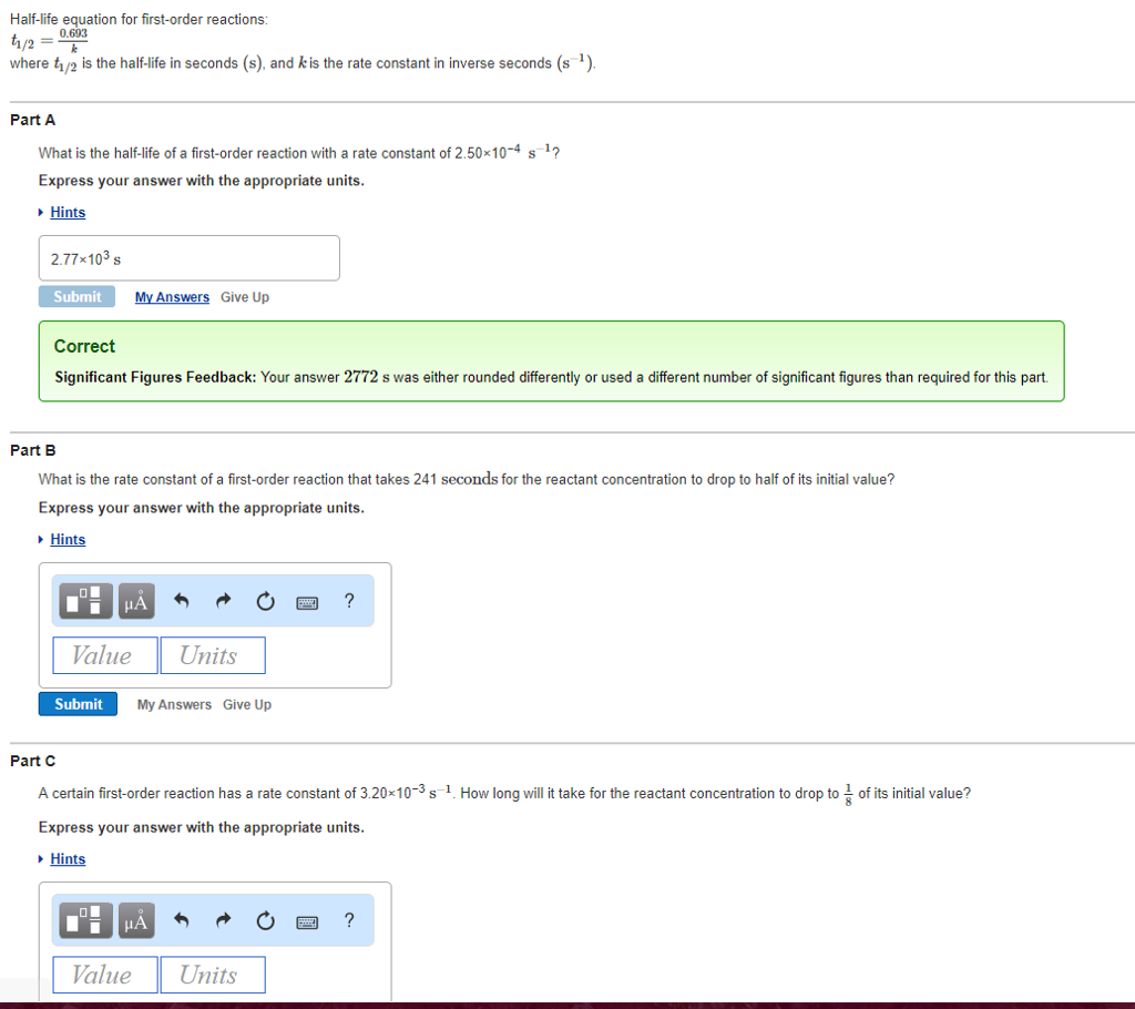 solved-half-life-equation-for-first-order-reactions-t-1-2-chegg