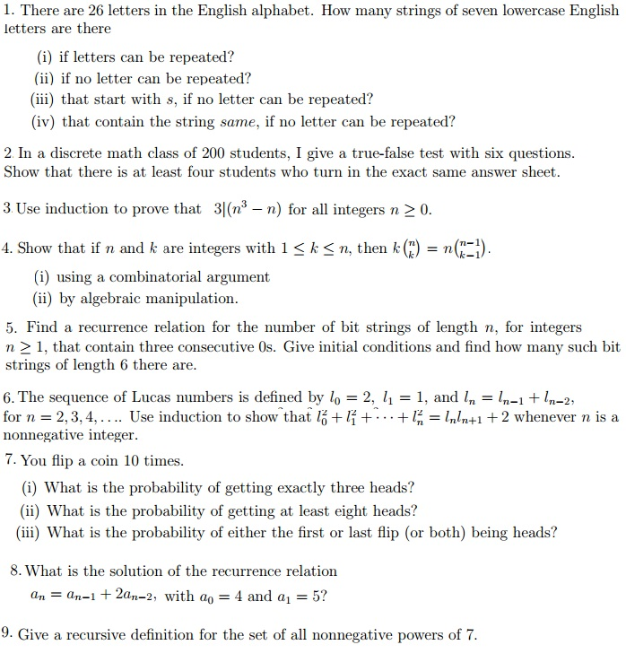 There are 26 letters in the English alphabet. How  Chegg.com