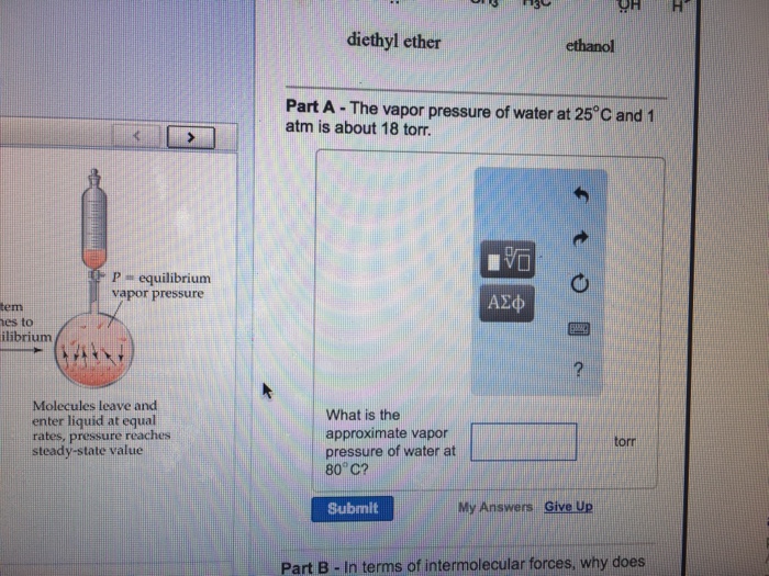Solved The Vapor Pressure Of Water At 25 Degree C And 1 Atm Chegg