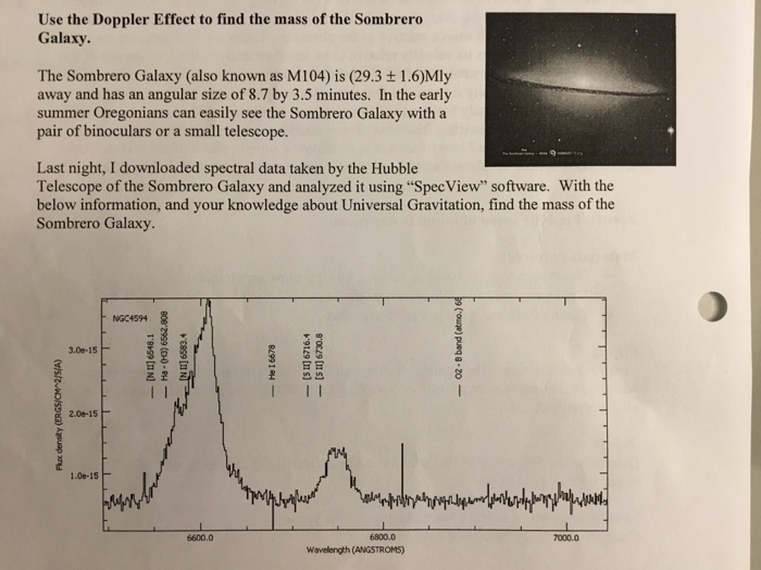 Solved Use The Doppler Effect To Find The Mass Of The Chegg