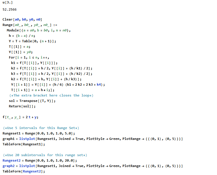 I am trying to learn a simple RK4 Mathematica code to | Chegg.com
