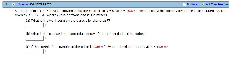 Solved 1 Points KatzPSEf1 9 P075 My Notes Ask Your Chegg