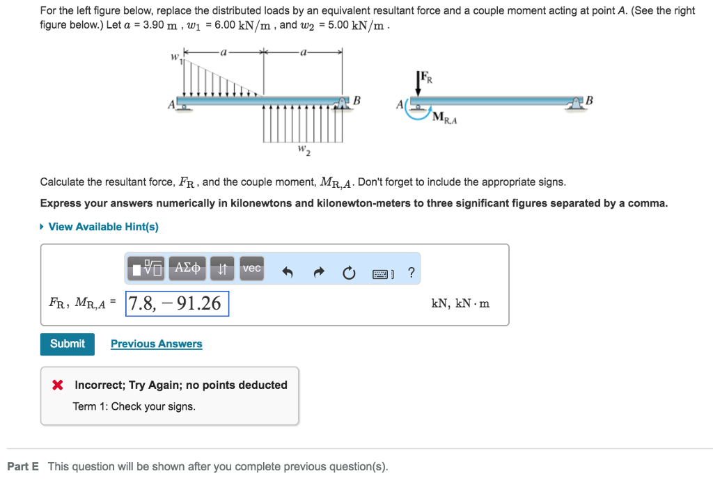Solved For the left figure below, replace the distributed | Chegg.com