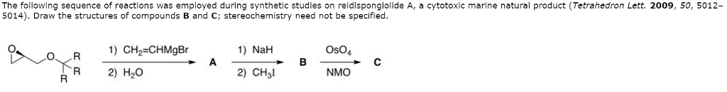 Solved The following sequence of reactions was employed | Chegg.com