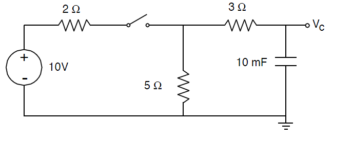 Solved 1. Consider the circuit shown above. The switch has | Chegg.com