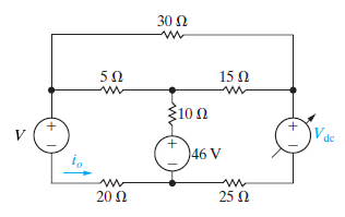 Solved The variable dc voltage source in the circuit is | Chegg.com