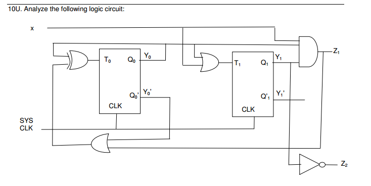 Solved Analyze The Following Logic Circuit: | Chegg.com