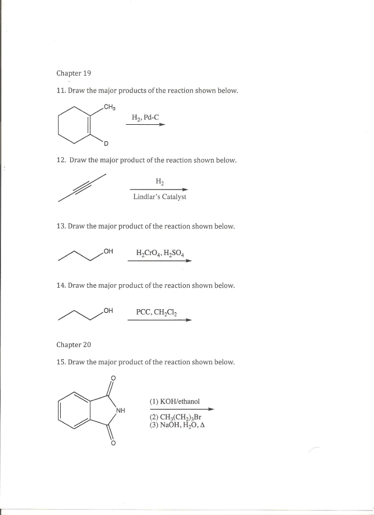 Solved Draw the major products of the reaction shown below. | Chegg.com