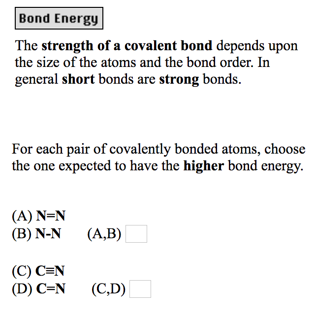 solved-bond-energy-the-strength-of-a-covalent-bond-depends-chegg