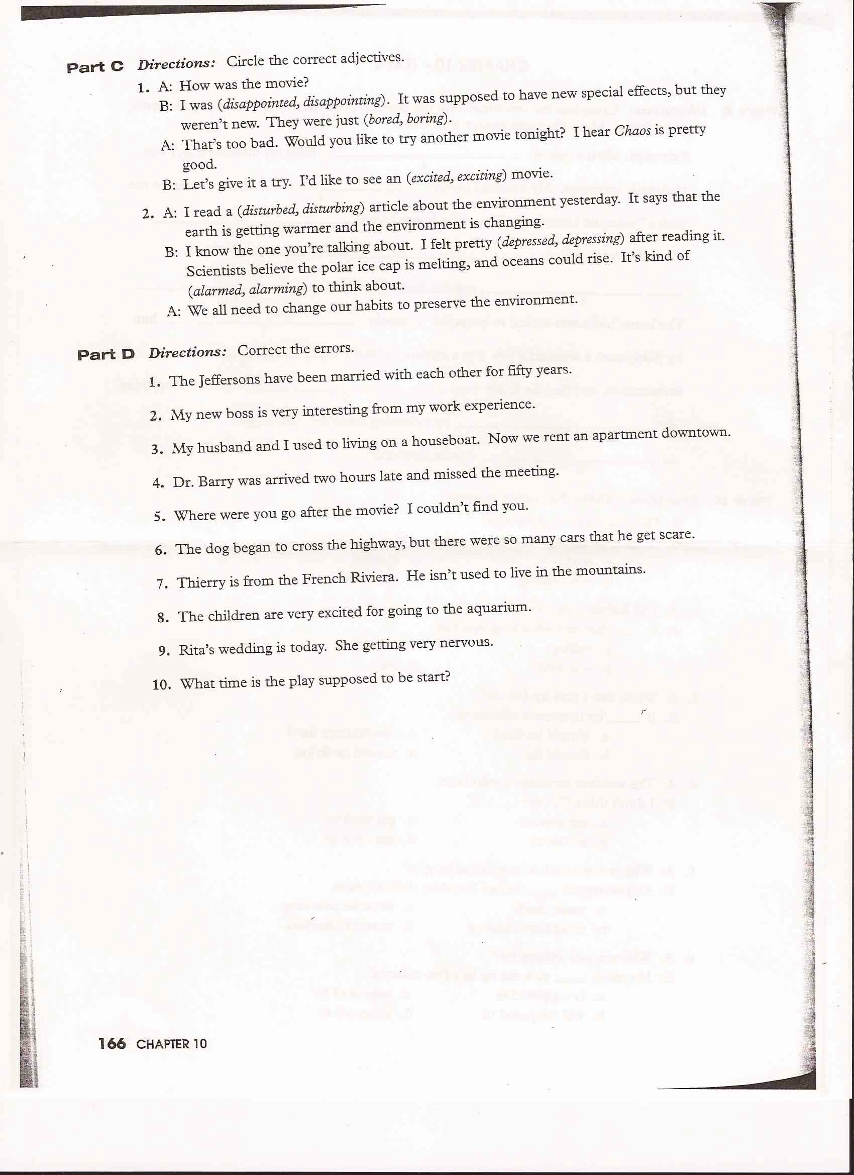 Directions: Circle The Correct Adjectives. A: How | Chegg.com