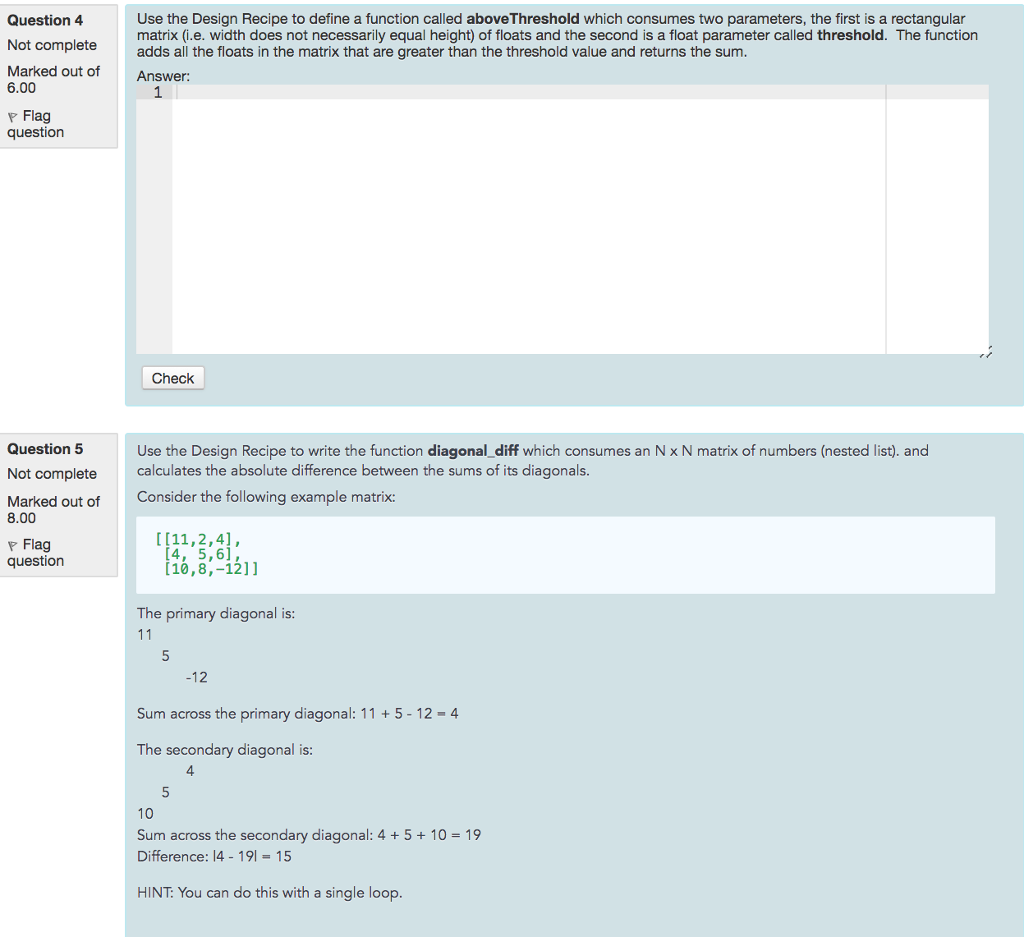 Solved Use the Design Recipe to write a function called | Chegg.com