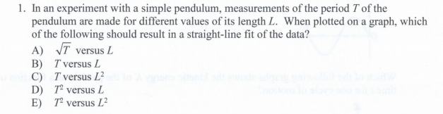 pendulum length experiment