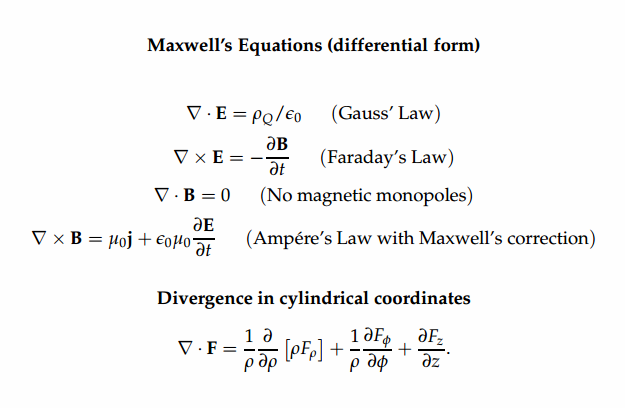 Solved Maxwell's Equations (differential form) v poleo | Chegg.com