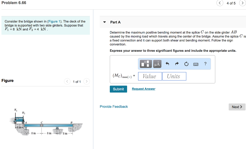 Solved Problem 6.66 4 of 5 Consider the bridge shown in | Chegg.com