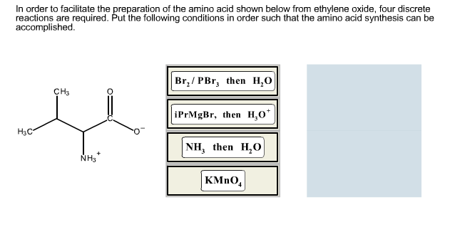 Solved In Order To Facilitate The Preparation Of The Amino | Chegg.com