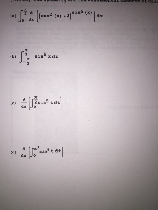 integral of sin x dx from 0 to pi 2