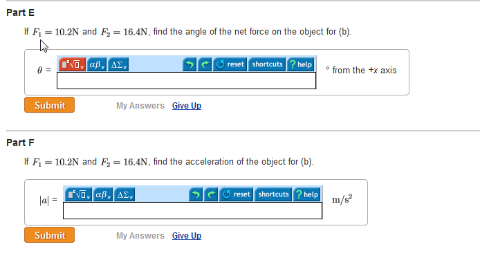 The Two Forces And Shown In The Figure Figure 1 Chegg The Two Forces And Shown In The Figure Figure 1 Chegg