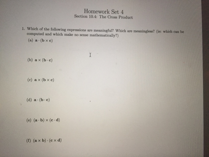 Solved Which Of The Following Expressions Are Meaningful? | Chegg.com