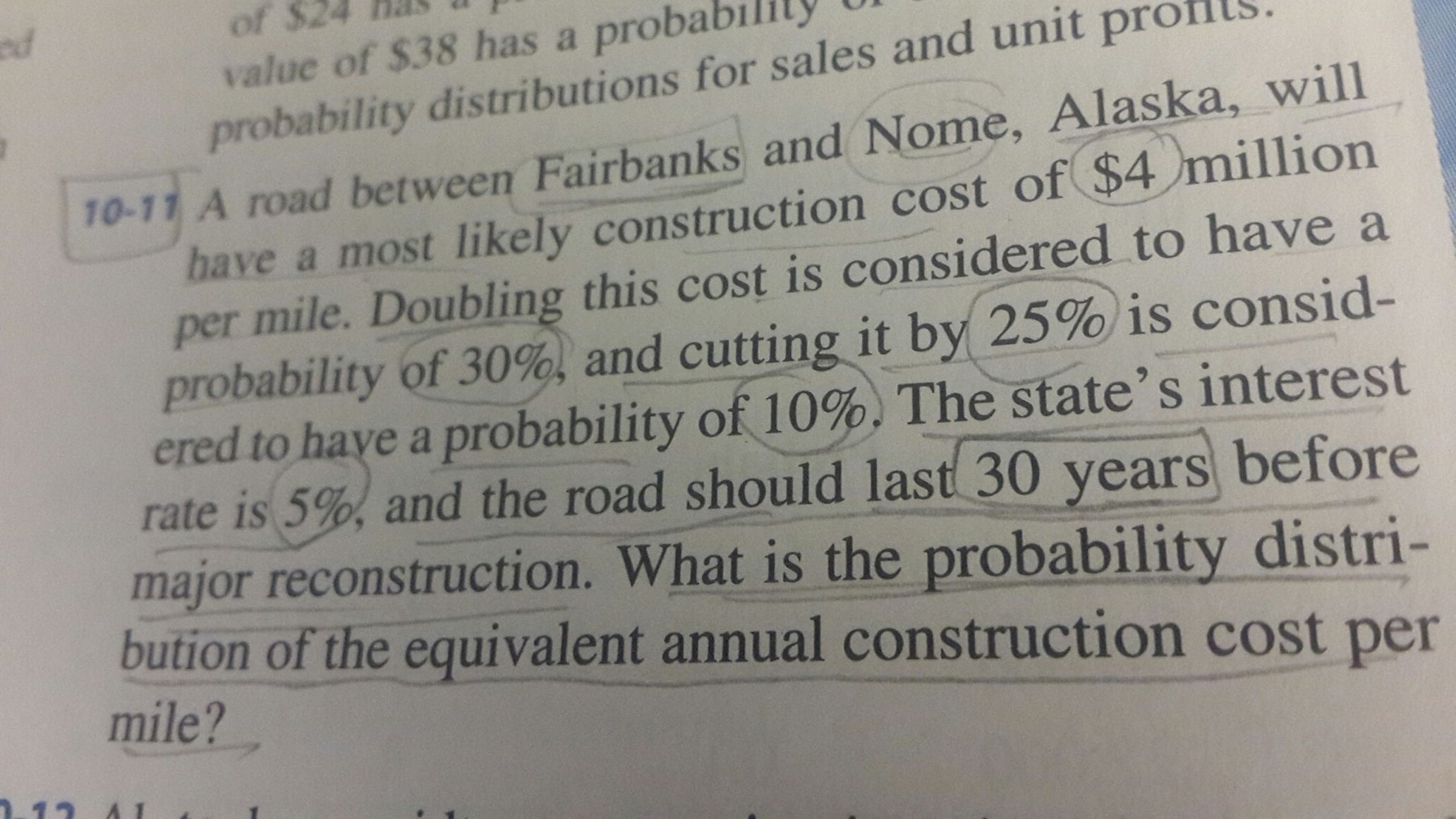 Solved A road between Fairbanks and Nome, Alaska, will have