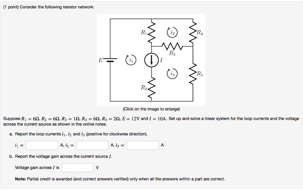 Solved Linear Algebra Current of resistor network