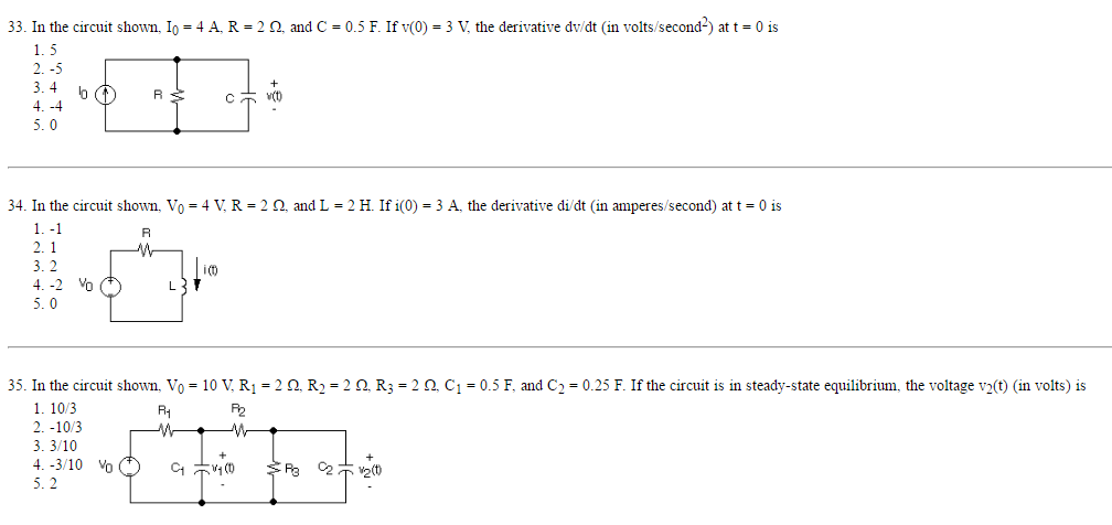 Solved In the circuit shown. I_0 = 4 A, R = 2 Ohm, and C = | Chegg.com