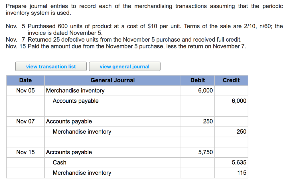 Solved Hi! Apparantly the "merchandise inventory" entry is