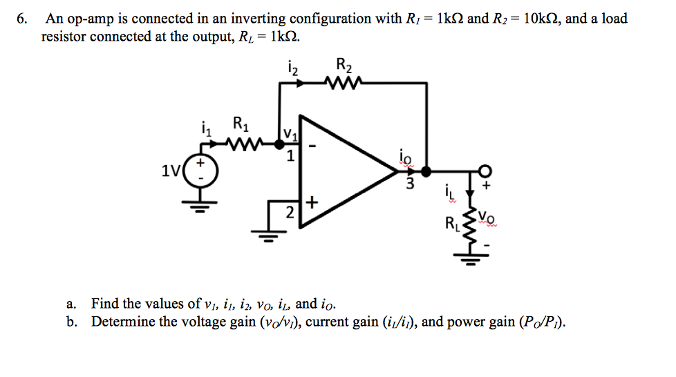 Solved An Op-amp Is Connected In An Inverting Configuration | Chegg.com