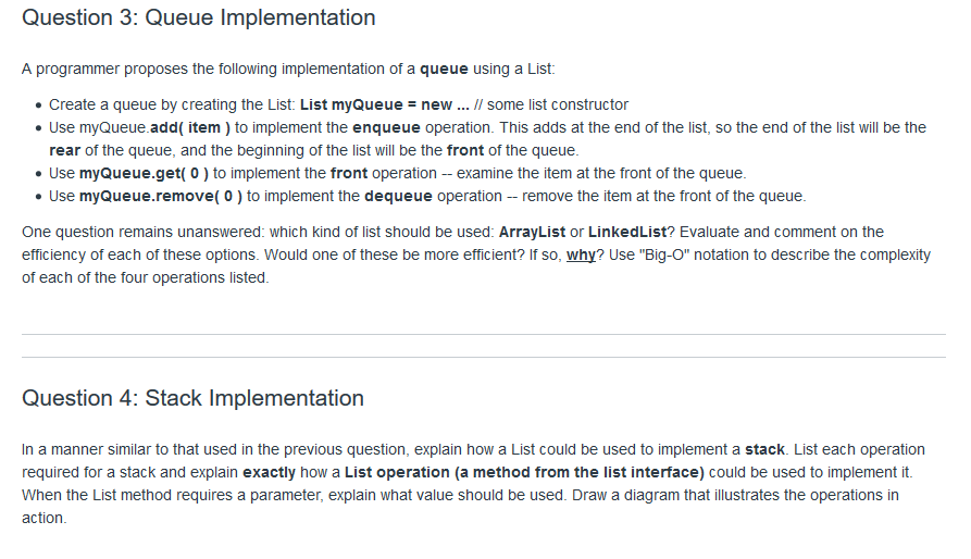 Solved Answer the following Java programming question | Chegg.com