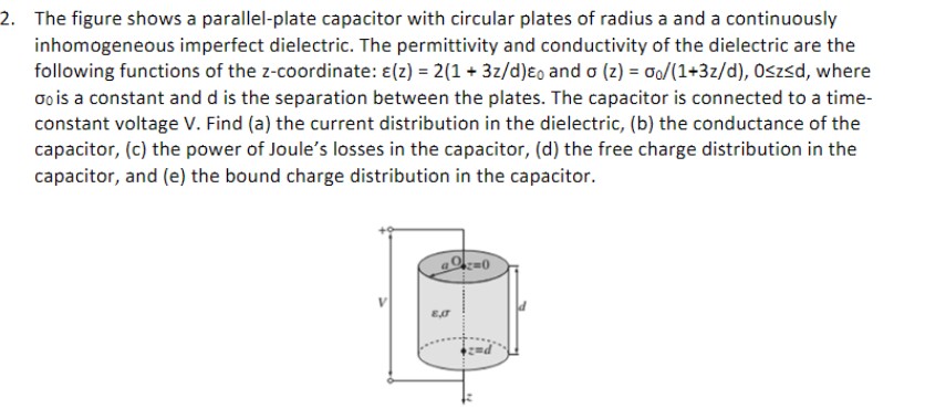 Solved The Figure Shows A Parallel-plate Capacitor With | Chegg.com