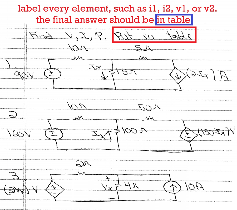 Solved Label every element, such as il, i2, v1, or v2 the | Chegg.com