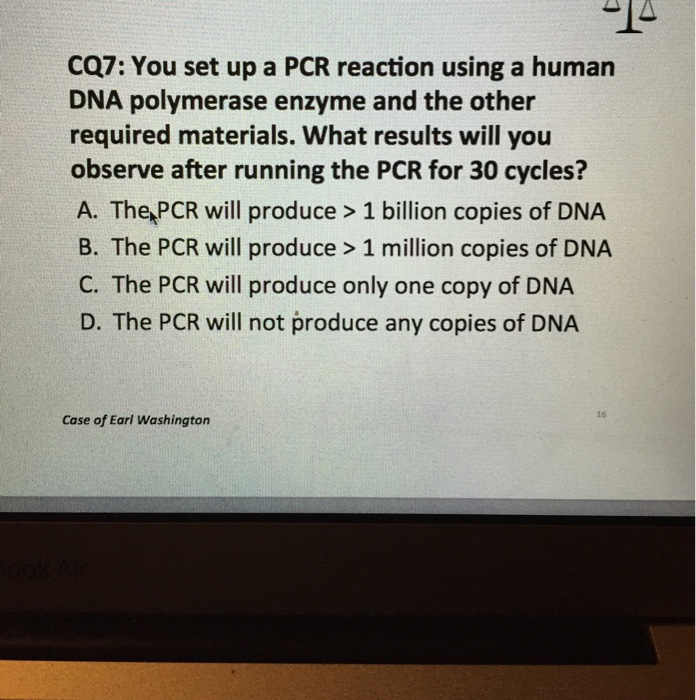 Solved You Set Up A Pcr Reaction Using A Human Dna