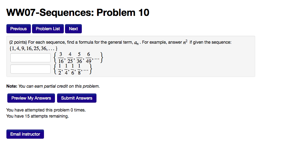 Solved For Each Sequence Find A Formula For The General 0008