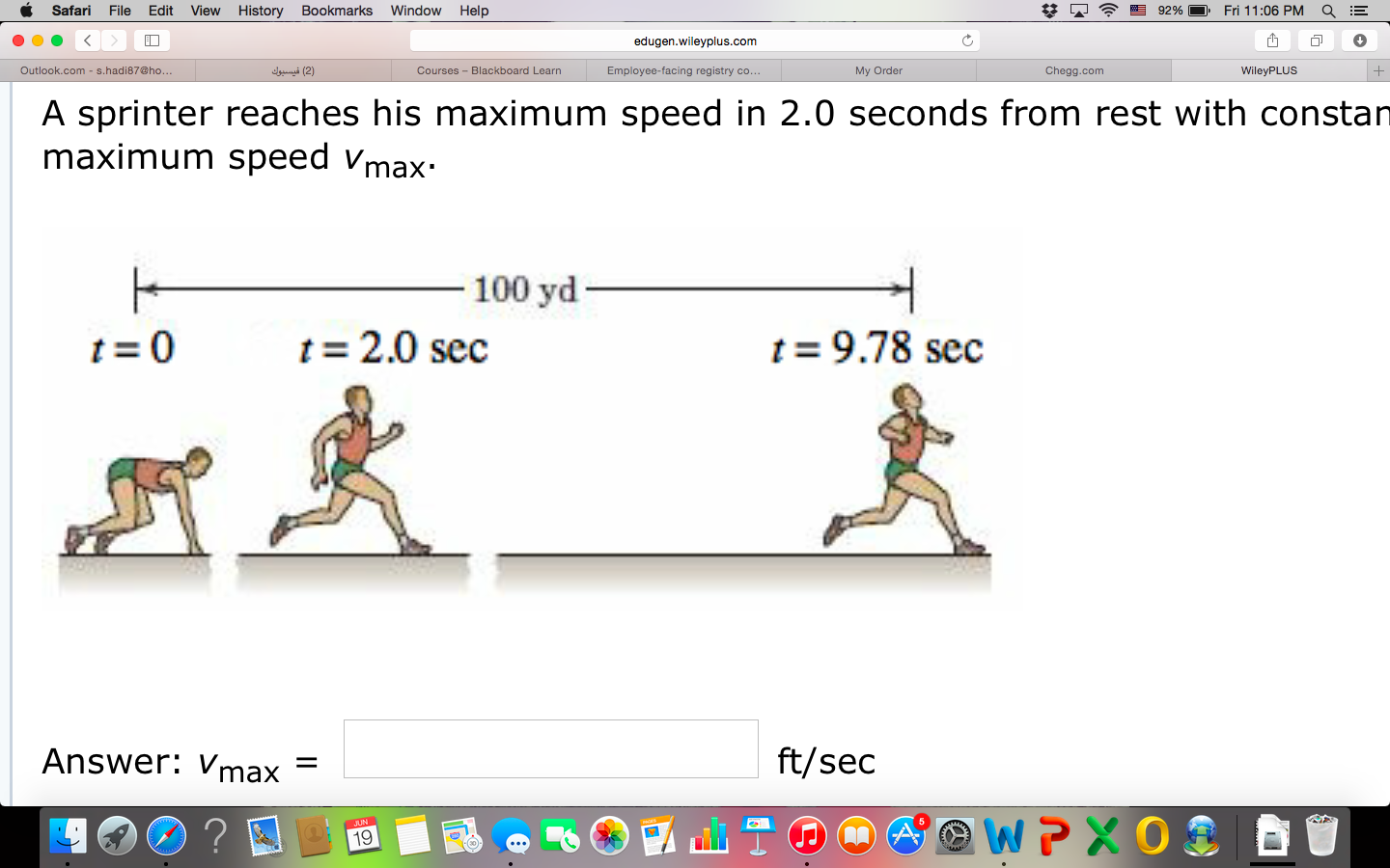 solved-a-sprinter-reaches-his-maximum-speed-in-2-0-seconds-chegg