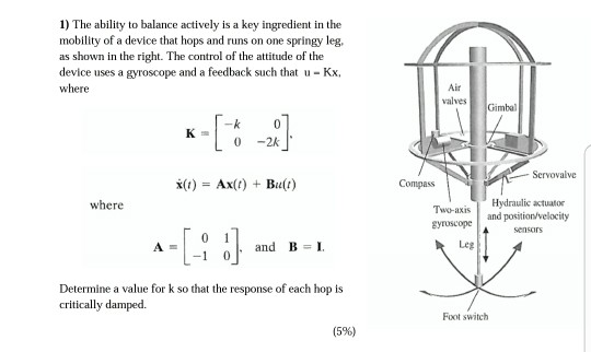 Solved 1 The Ability To Balance Actively Is A Key Chegg