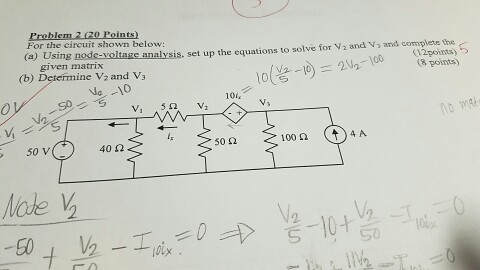 Solved Problem 2 (20 Points) For The Circuit Shown Below: | Chegg.com