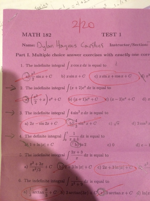 integral of sin x cos x dx is equal to
