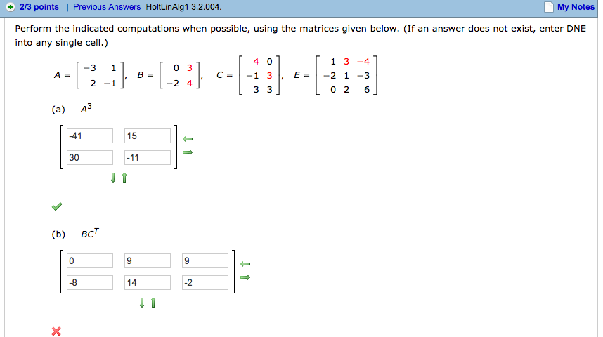 Solved Perform The Indicated Computations When Possible, | Chegg.com