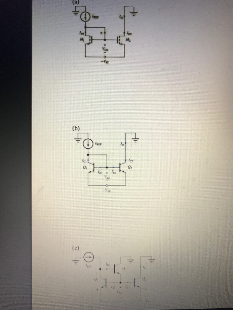 Solved For the following current source/sink structures | Chegg.com