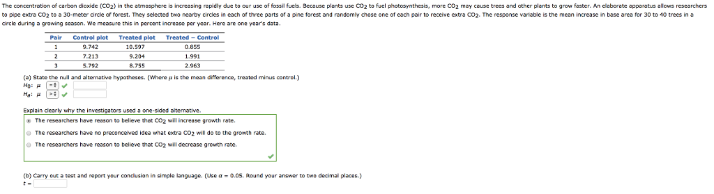 Solved The concentration of carbon dioxide (CO2) in the | Chegg.com