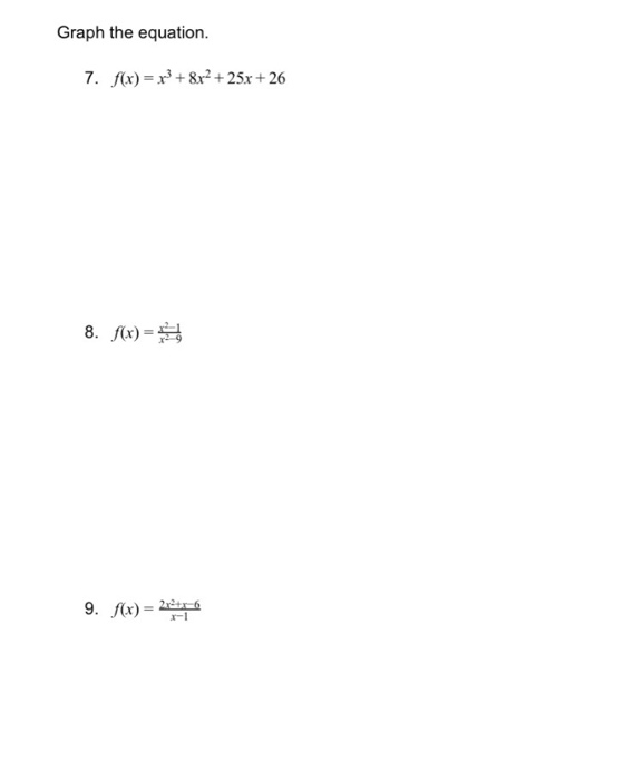 solved-graph-the-equation-f-x-x-3-8x-2-25x-26-chegg