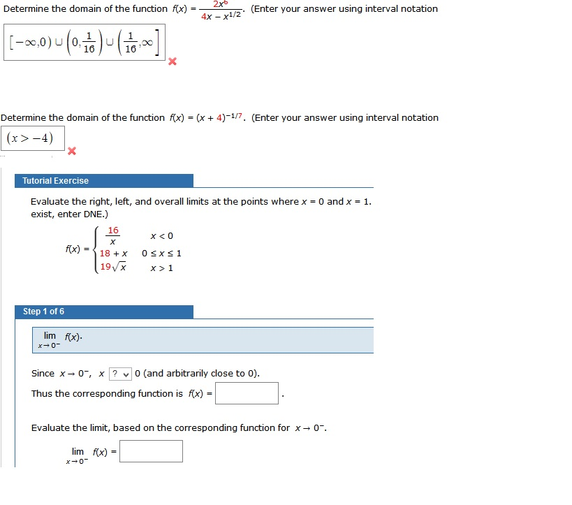 the domain of the function fx 1 4 x is