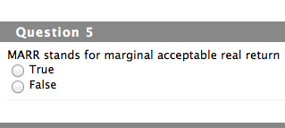 Marginal Stand Solved Question S MARR stands for marginal acceptable real | Chegg.com