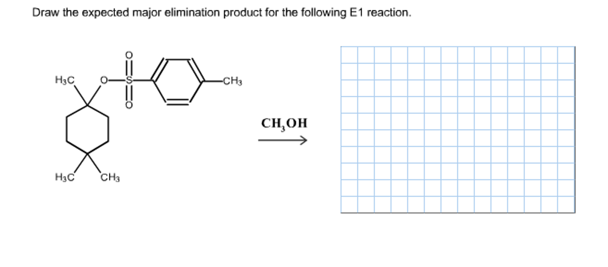 Solved Draw the expected major elimination product for the