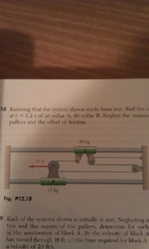 Solved Knowing that the system shown starts from rest, find | Chegg.com