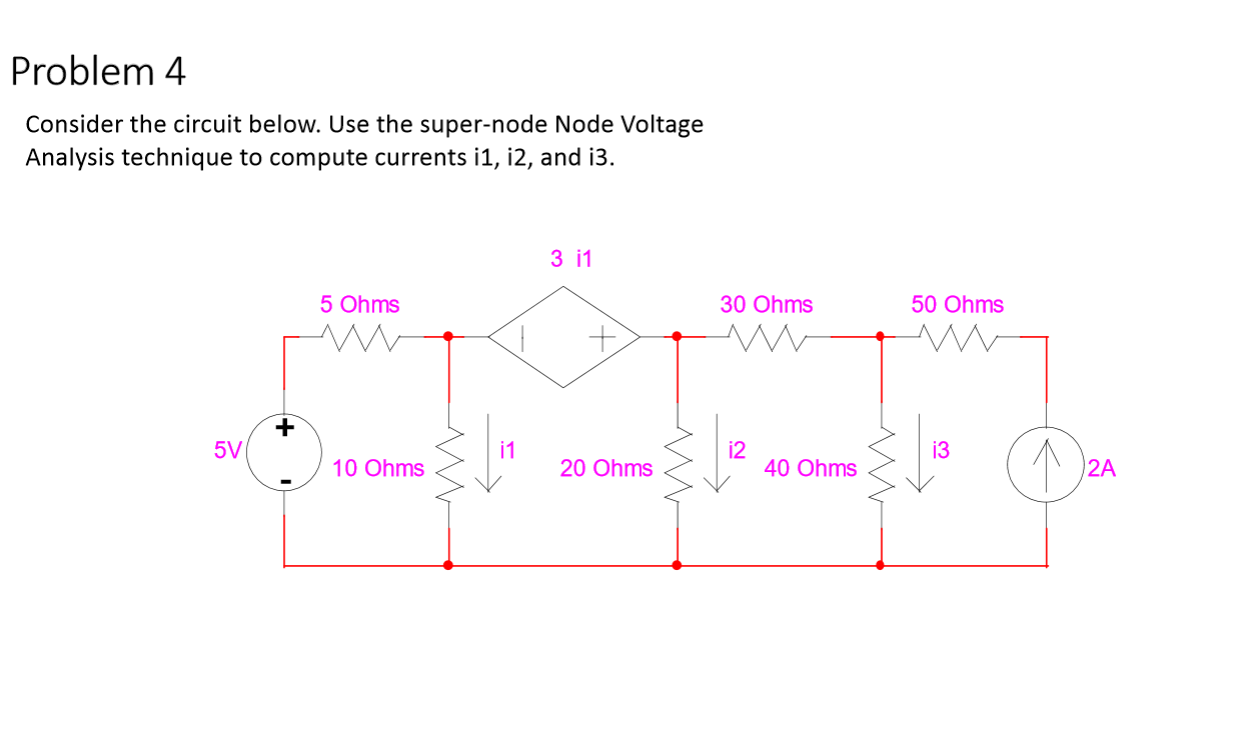 Solved Problem 4 Consider The Circuit Below. Use The Super - | Chegg.com