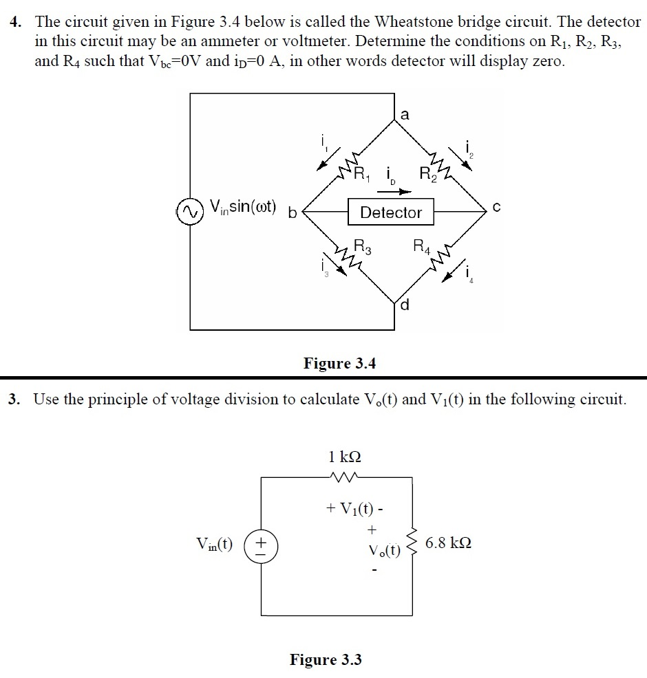 Solved 4. The circuit given in Figure 3.4 below is called | Chegg.com
