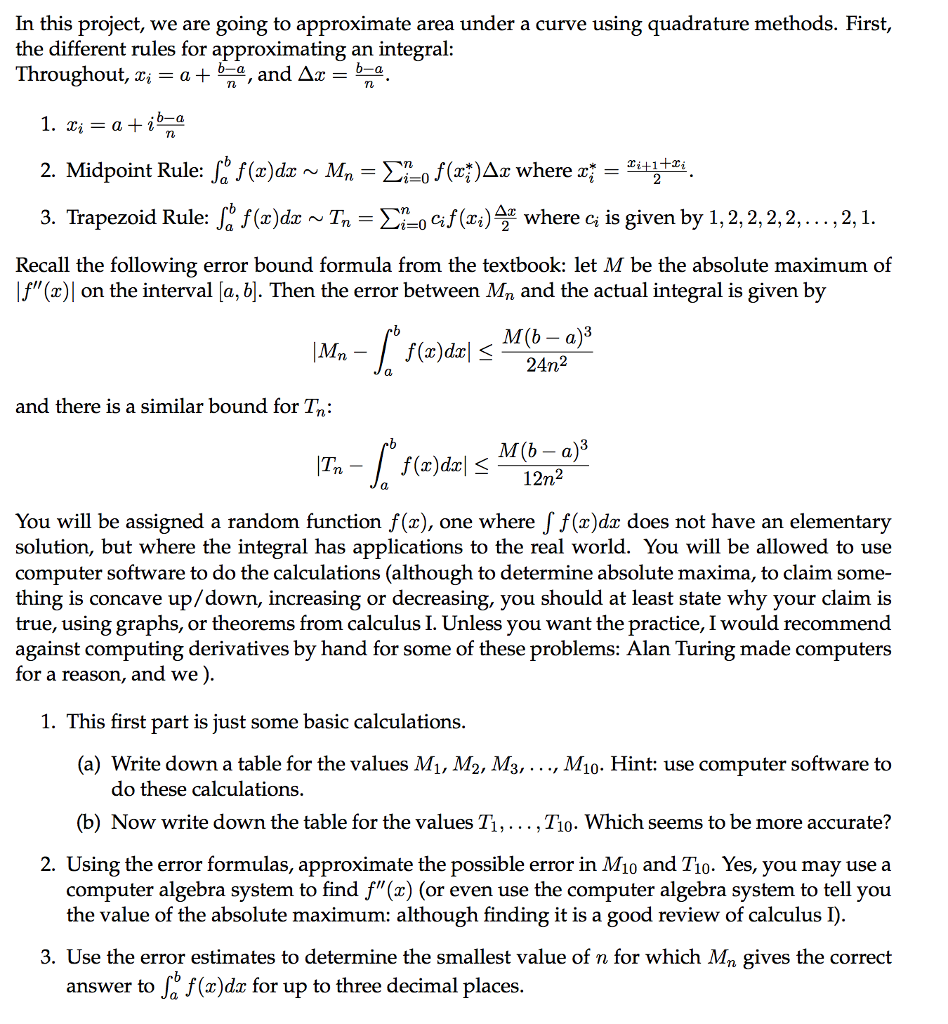 Solved Using the error function provided please answer | Chegg.com