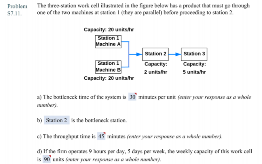 Solved The Three-station Work Cell Illustrated In The Figure | Chegg.com